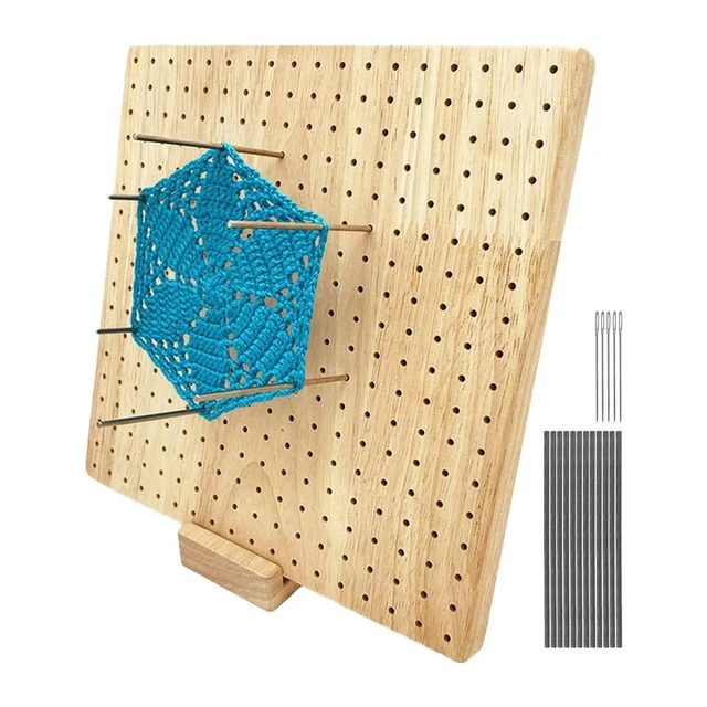 Wooden Blocking Board Granny Square Crochet Board Crafting With 196 Small  Holes Blocking Mat Blocking Board For Knitting Crochet - Wood Diy Crafts -  AliExpress