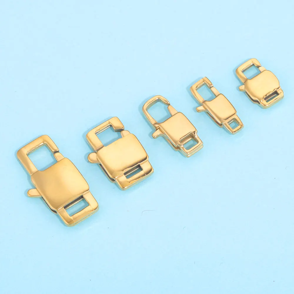 4 stücke Karabiner Haken Für Halskette Armband DIY Stecker Karabinerverschluss Edelstahl Schmuck Machen Liefert Kit – Detail 2