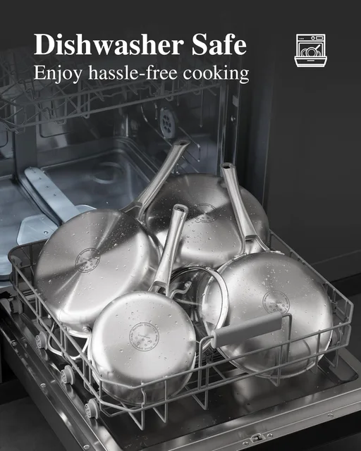 Tri-Ply Stainless Steel Cookware Set – 10 Piece 4