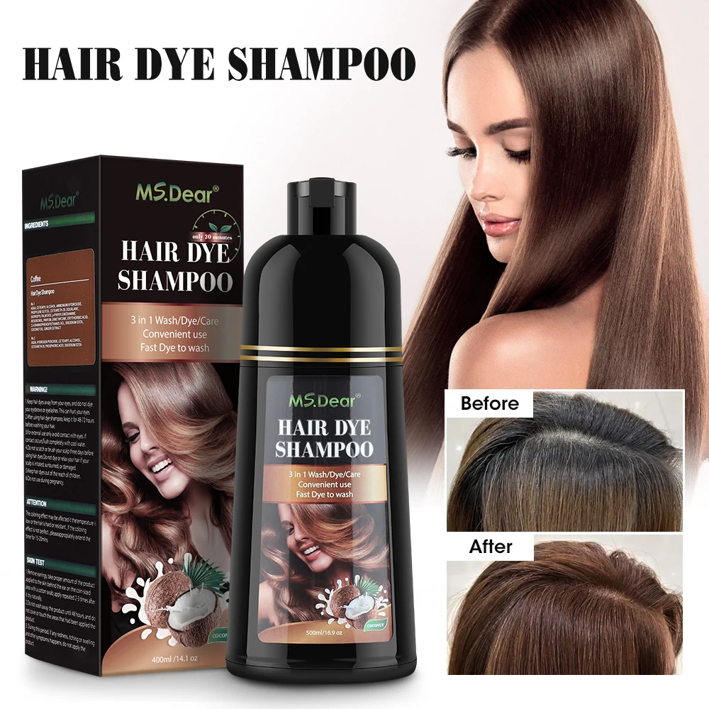 Shampoo Colorante Per Capelli Naturale Biologico Copertura Colorante Veloce Grigio Bianco Tintura Per Capelli Caffè Shampoo Nero Pianta Nutriente Esse