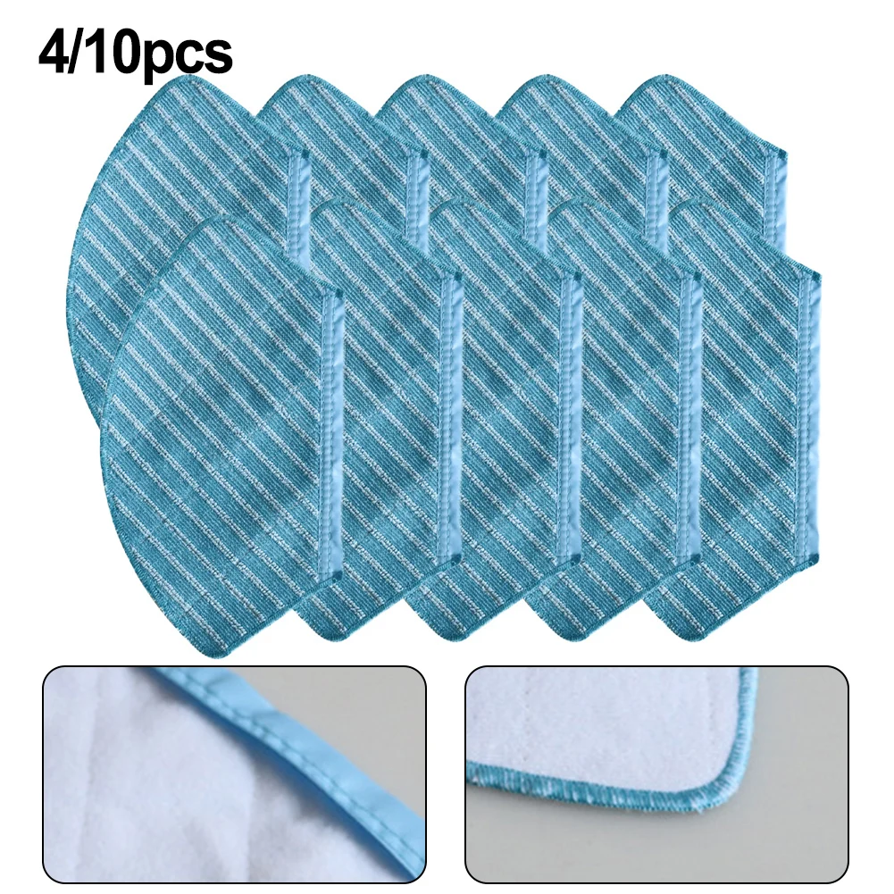 

4/10pcs Replacement Fiber Mop Cloths Rag Spare Part For VCRM7 Robot Vacuum Cleaner Household Supplies Cleaning Tools Part