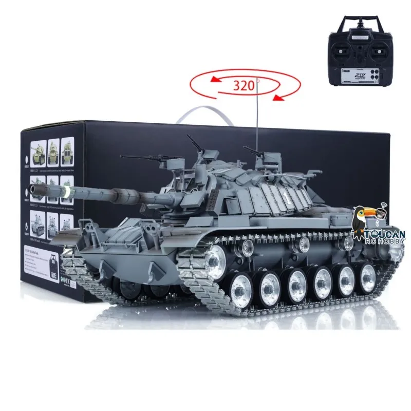 통데 1/16 RC 탱크 M60W 무선 조종 RTR 배틀 탱크 금속 트랙 휠 BB 락 암 기프트 무선 조종 TH23296