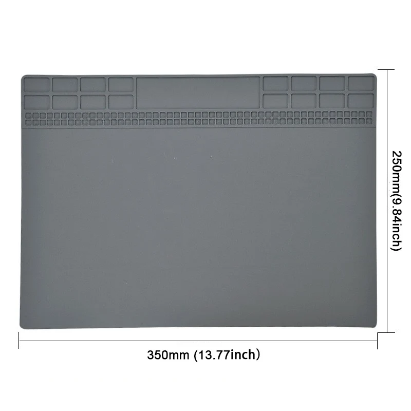 Insulation Heat Insulation Repair Pad Soldering Work Station Mat Silicon Welding Soldering Maintenance Platform 350*250mm 3