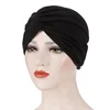 Women Hat Pleated Turban Muslim Chemo Cap Underscarf Headwear Headwrap Bonnet Covers Hair Bandanas Head Scarf Beanie India Caps 6