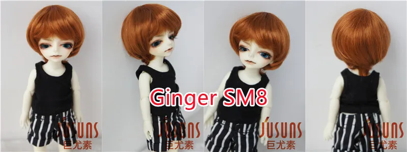 1/12 1/8 OB11 Doll Wigs D28053 3-4inch 4-5inch 5-6inch Enfant Cut Synthetic Mohair BJD Hair Lati Yellow &White Tiny Accessories