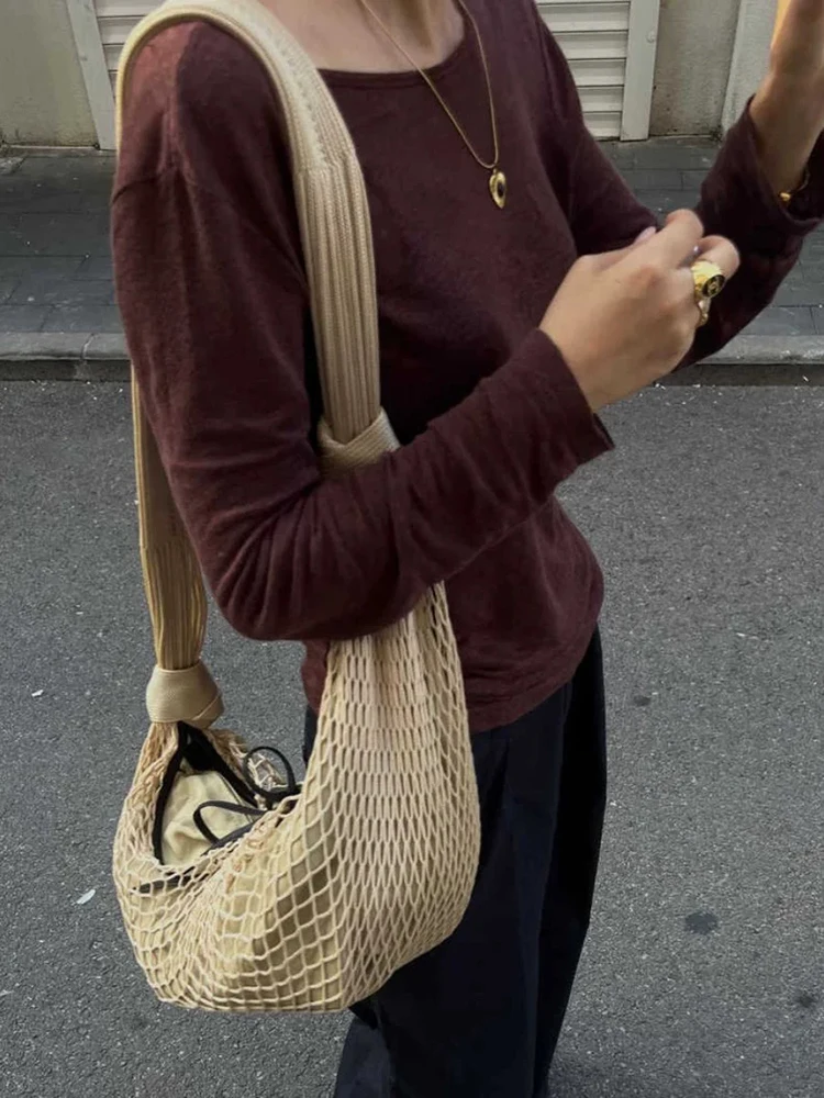 NEW Women Crossbody Hollow out Cloth Shoulder Bag Tote Handbag Strap Hobo Bag Messenger Bag