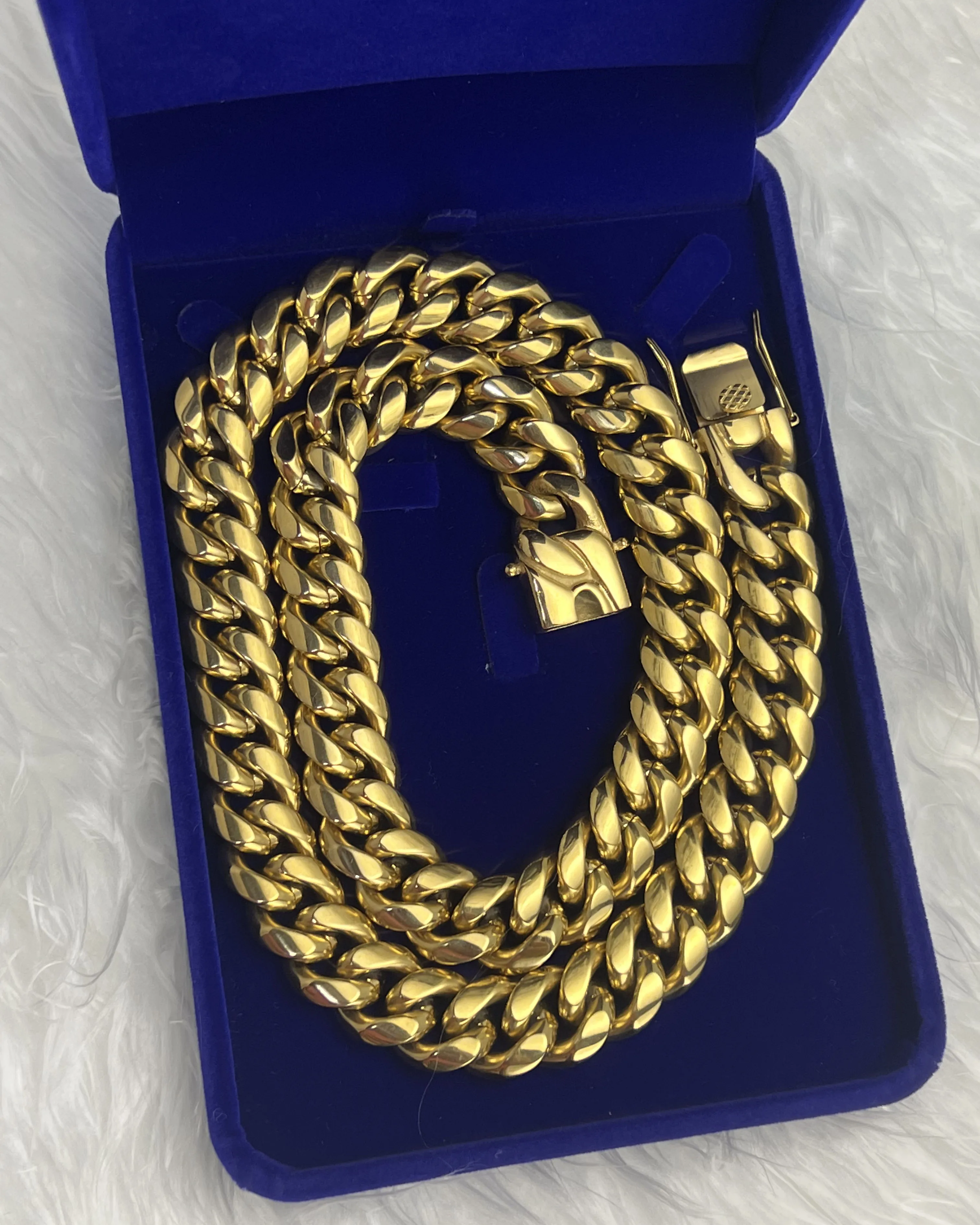 

Оптовая продажа, ювелирные изделия в стиле хип-хоп, 16 мм, позолоченный браслет из нержавеющей стали Майами, кубинский звеньевой браслет 5A CZ, бриллиантовая застежка