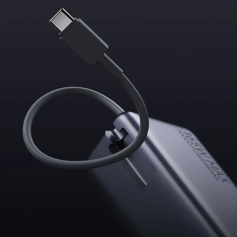 Xiaomi 165W Power Bank 10000 PB1165MI Integrated USB C Cable LED Display Portable Charger For Macbook iPhone 15 Xiaomi 14 Pro 3