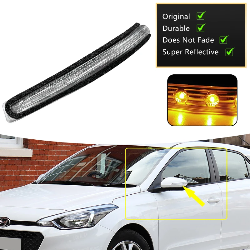Clignotant Transparent De Rétroviseur Pour Hyundai I20 GB/IB (2016-2018) - Côté Droit - Référence 87624-C8000 - 11