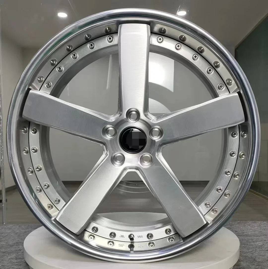 

customized forged wheel 2- piece polished lip 18 19 20 21 22 inch rims for b m w for Porsche car
