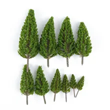 

20pc 1/50-1/400 Mixed Model Trees Train Railway Forest Scenery Layout 5-16cmTrain Railways Park Street Accessories