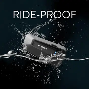 Cardo PACKTALK Edge Motorcycle Bluetooth Communication System Headset Intercom - Single Pack, Black 3