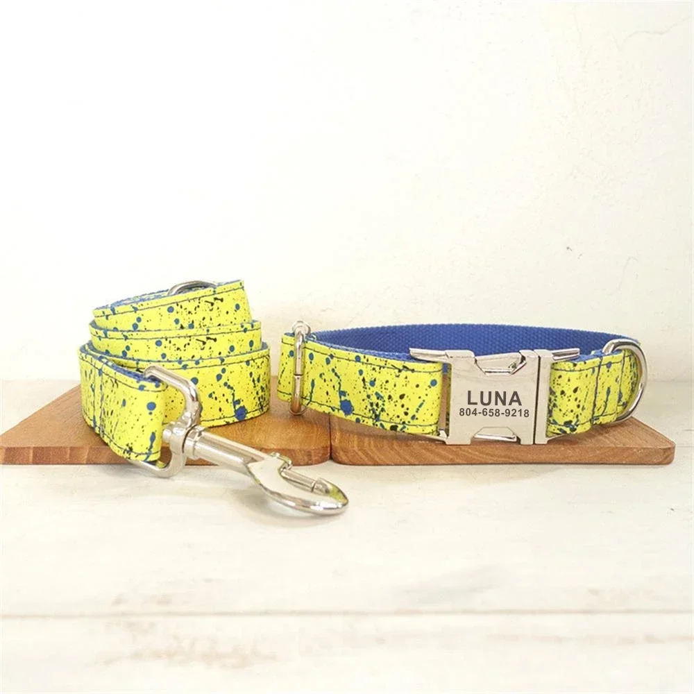Beirui Personalisiertes Hundehalsband Mit Fliege – Weiches PU-Leder, Verstellbar, Für Kleine & Mittlere Hunde