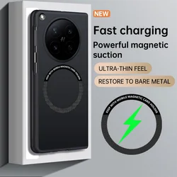 Ultra - Thin Frameless Luxury Magnetic Ring Phone Case - Hard Protective Cover for OPPO Find N6 (Black)