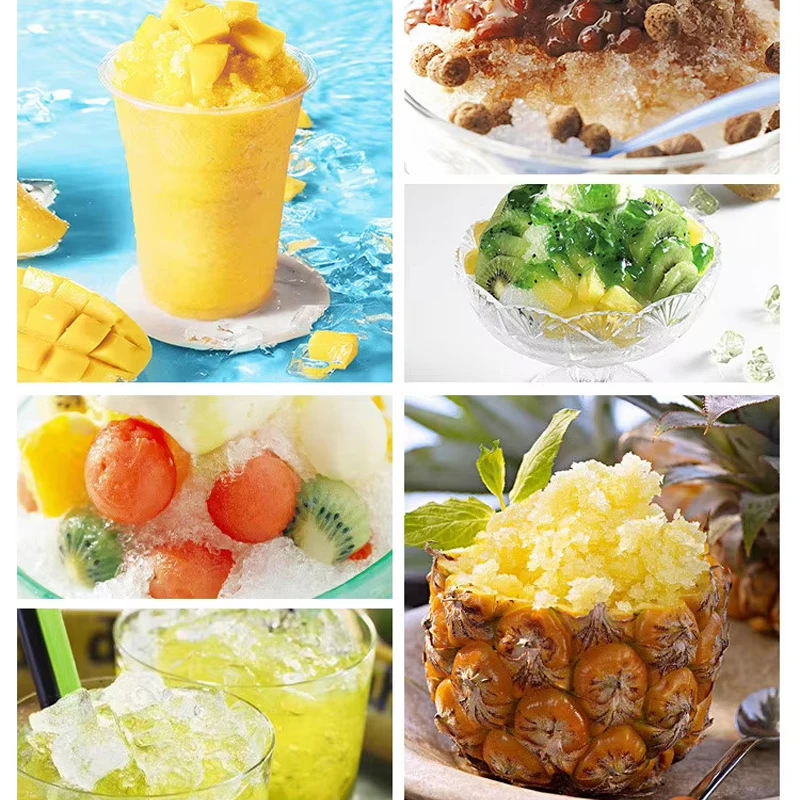 Snow Melting Machine Commercial Frozen Slushy Three Tanks Juicer Slush Fruit Maker