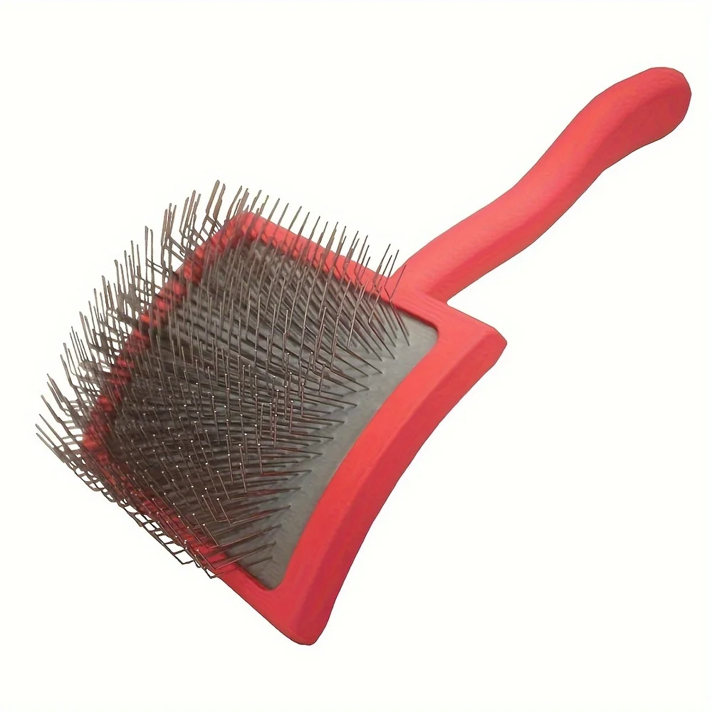 Ergonomic Silicone Dog Brush 1pc Gentle Shedding & Grooming Massage Comb with Non-Slip Grip for Removing