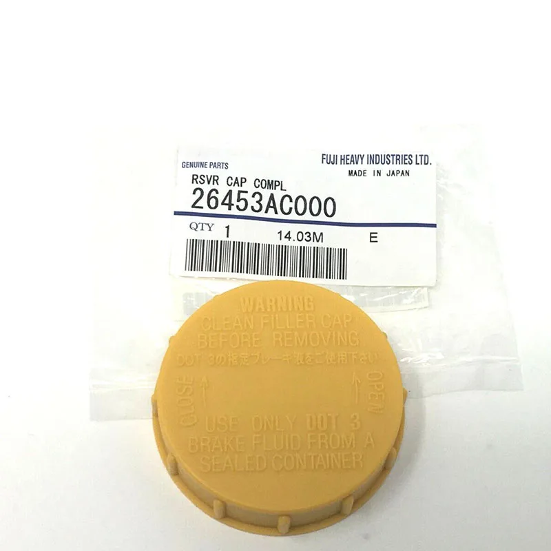 

NBJKATO Brand New Genuine Brake Master Cylinder Reservoir Tank Cap OEM 26453AC000 For 1998-2014 Subaru Tribeca 3.6L
