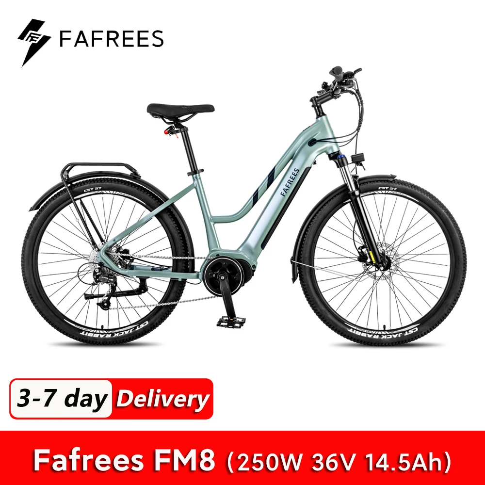 Fafrees Fm8 Bicicletta Elettrica Per Uomo Mountain Bike 250W 36V 14.5Ah Batteria Al Litio 27.5 "City E-Bike