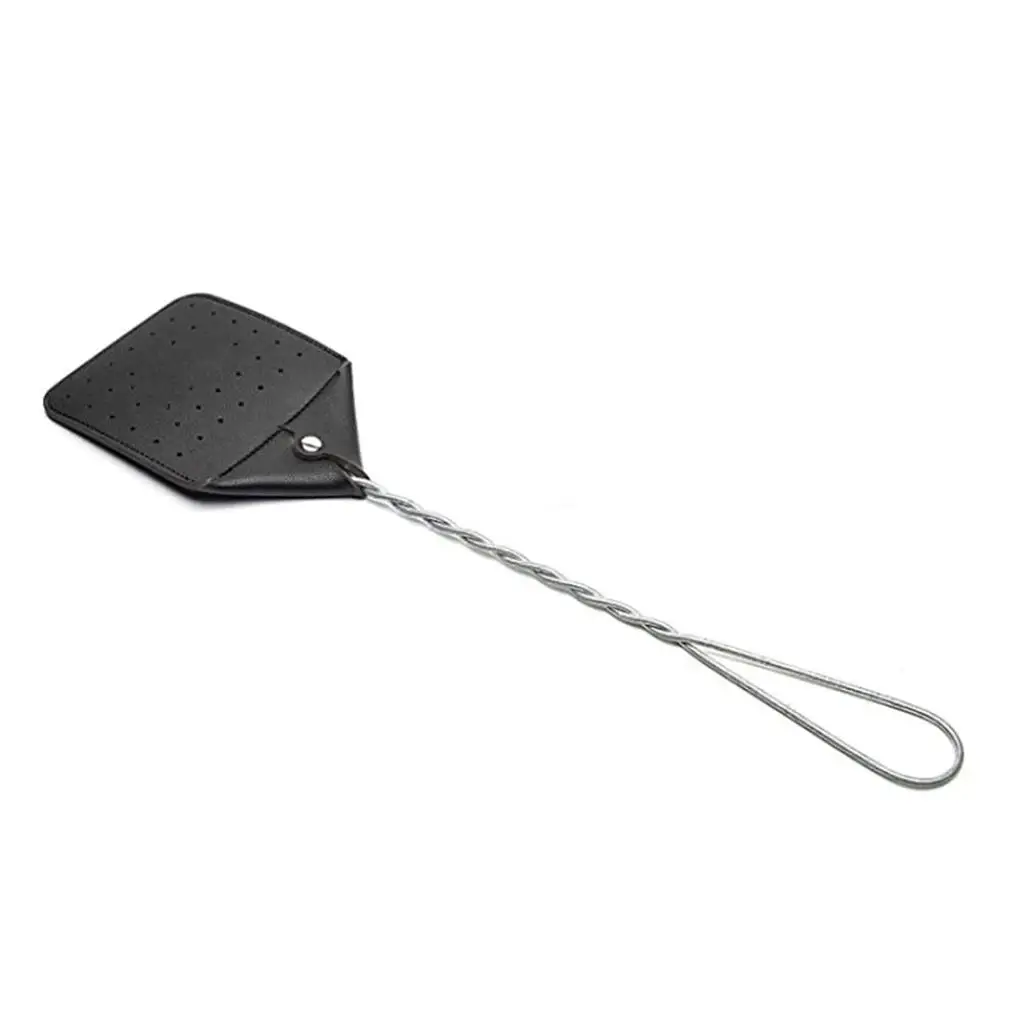 

Insect Fly Swatter Leather Mosquitos Swat Washable Racket Kitchen