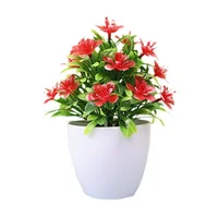 1pc Artificial Potted Plant Small Bonsai Flowers