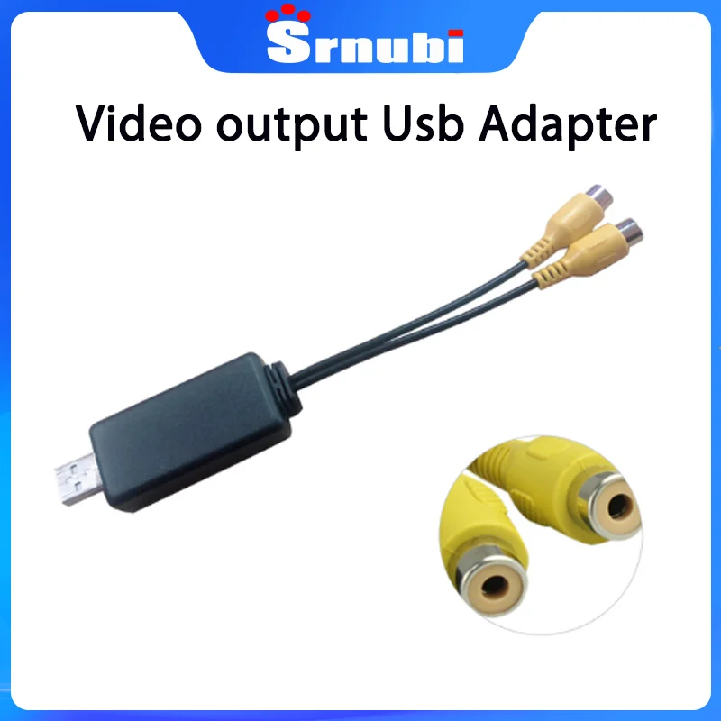 

Srnubi For Car Radio Android Multimedia Player Video output Usb Cvbs Adapter TO RCA interface is suitable Connect to TV Monito