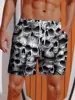 Hawaiian Horror Skull 3D Print Men's Short Pants 3D Printed Swimsuit Swim Trunks Beach Shorts Skateboard Sport  Ice Shorts 1