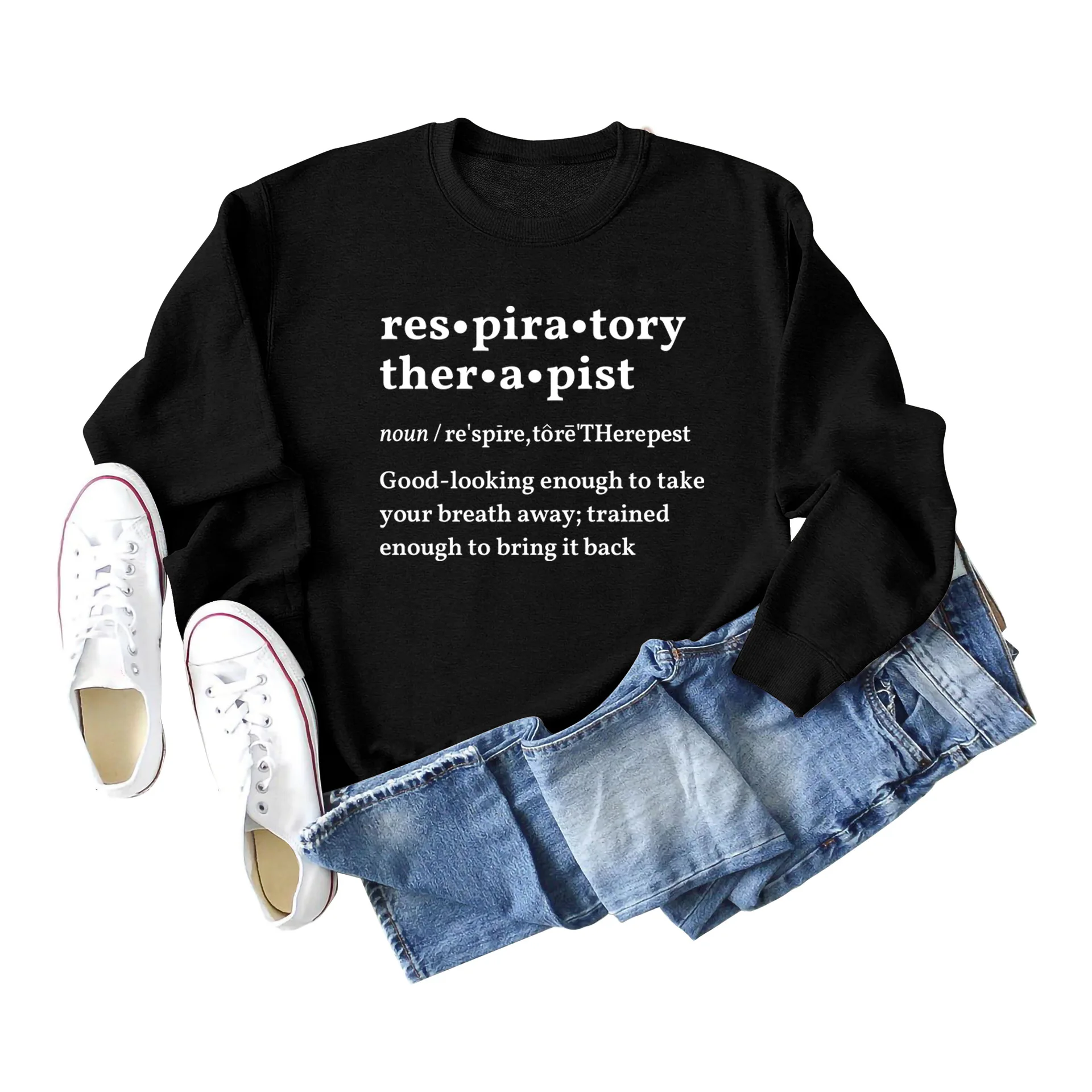 

Autumn and Winter Women's Tops Res Pira Tory Ther A Pist Letter Sweatshirt Shirt Men and Women's Top