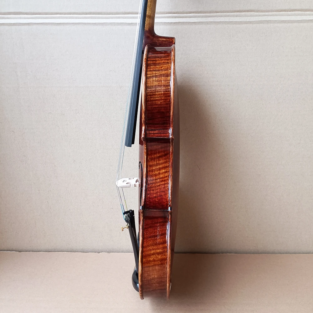 Strong tone! over 20 years tiger patterned maple Handmade violin 4/4 Retro Violin beginner professional Musical Instruments