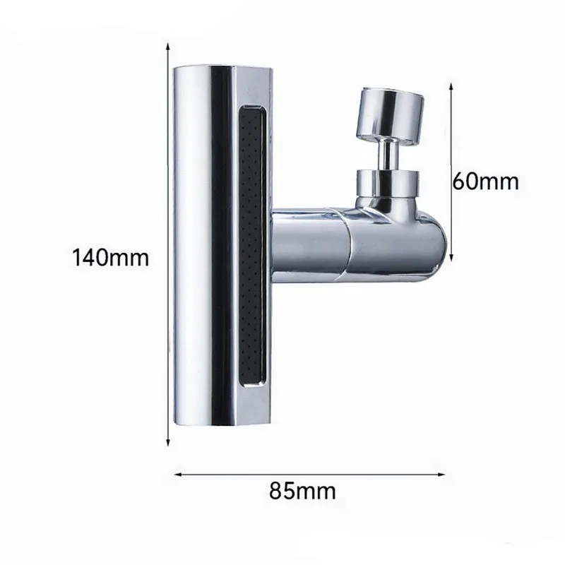 Description Picture 6 of item4thGear Waterfall Sink Kitchen Faucet Hot Cold Mixer Wash Basin Multiple Water Outlets Rotation Flying Rain Tap Single Hole Bath
