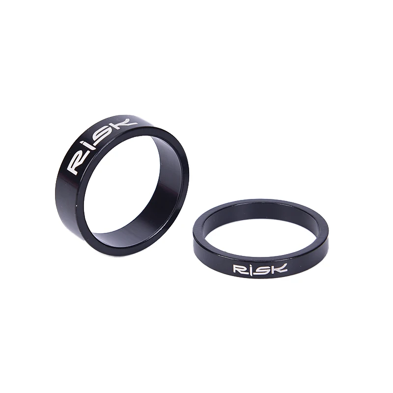 Bicycle Headset Bicycle Spacer Bicycle Fork 4Pcs 5/10mm Bike Bicycle Fork Washer Stem Headset Spacers Raise Handlebar Ring Cycling Accessories Adjustment Aluminum Alloy