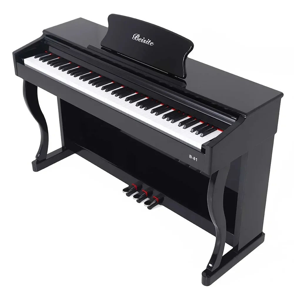 Beisite B-81 Upright 88 Keys Hammer Action Keyboard Electronic Piano