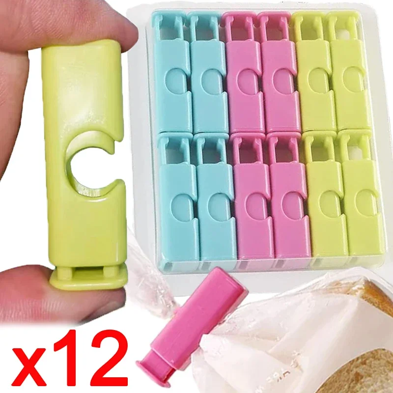 121PcsReusableFoodSealingClipsPlasticPocketSealingClampSnack