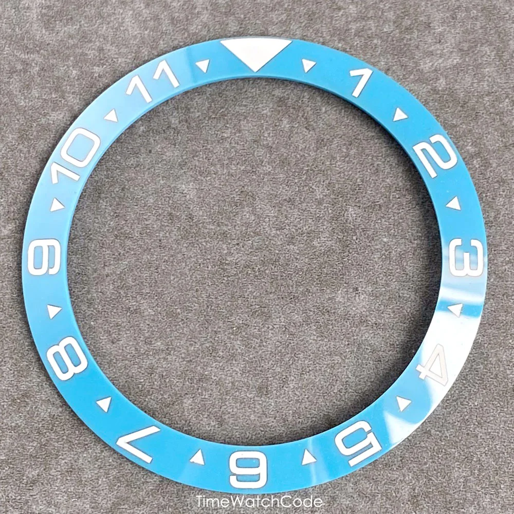 Ceramic Sloping Watch Bezel Insert - Black, Blue, Green, Silver
