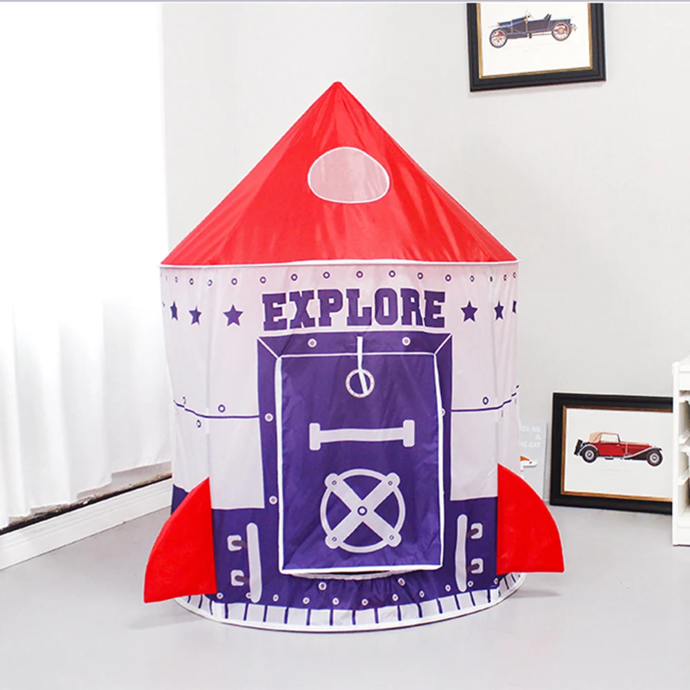 

Space Shuttle Wigwam House for Children's Play Tent Campaign House Toys for Boys Toy Tents Teepee New Year Gift For Kids