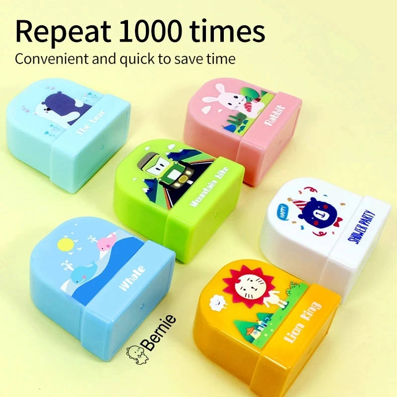 Name Stamp Custom Animal Giraffe Stamp For Clothing Kids Students Name Seals sticker Personalized For Boy And Girl name stamp,name stickers,name sticker