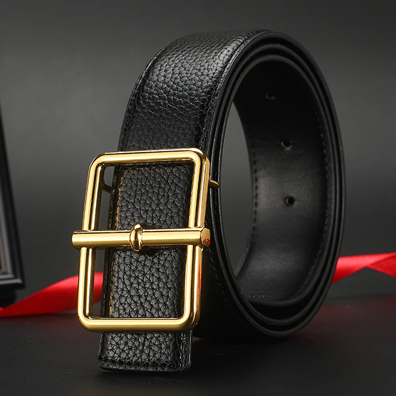 Hochwertiger breiter 38mm Herren-Gürtel, Designer-Hosengürtel, modischer Marken-Ledergürtel für Herren, luxuriöser, edler Vintage-Gürtel, Herren-Gürtel für Jeans – Detail 13