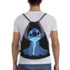 Custom Kawaii Stitch Drawstring Backpack Bags Women Men Lightweight Cartoon Gym Sports Sackpack Sacks for Training 5