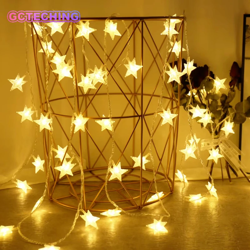 Outdoor Star LED String Lights - Decorative Garland for Parties, Weddings, and Home Gardens