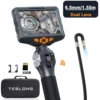 TESLONG TD500 6.5MM Dual Lens Articulating Borescope 2.0MP 5 Inch IPS Two Way 360° Steering Endoscope Camera with WIFI 1