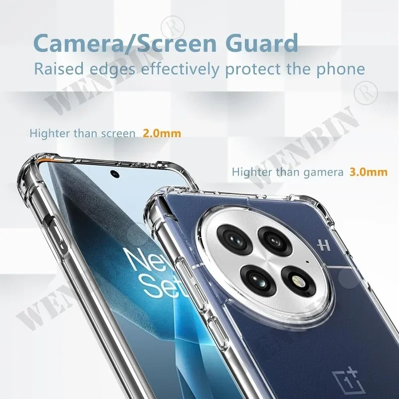 Transparent TPU Shockproof Protective Case Cover