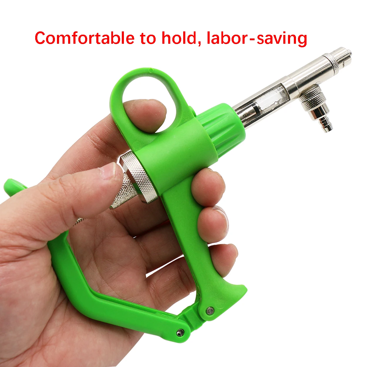 

1Pc 1/2ml Automatic Syringe Small Pet Liquid Feeding Adjustable Continuous Injector Chicken Pig Bull Sheep Vaccine Injection