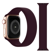 

Strap for Apple Watch Band 44mm 40mm 38mm 42mm SOLO LOOP Silicone pulseira bracelet correa iwatch serie 3 4 5 6 se 7 45mm 41mm