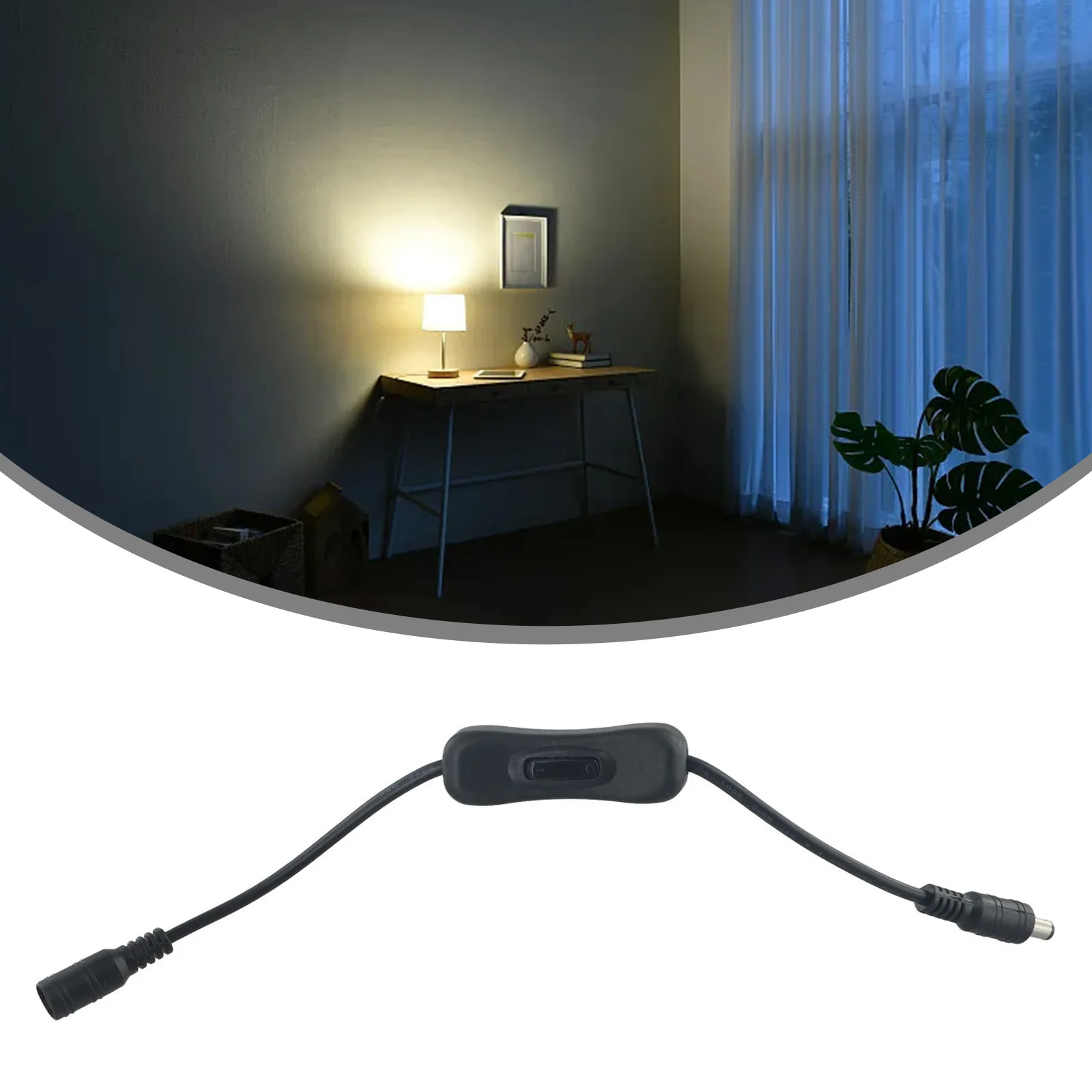 Description Picture 5 of itemDC 12V Inline Rocker Switch On Off With Female Male Power Cable 5.5x2.1mm DC Connector Switch For CCTV LED Strip Light