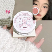 Monochrome Cute Blusher Peach Milk Pink Cream Natural Cheek Tint Brighten Waterproof Matte Face Contouring Blush Palette Makeup 2