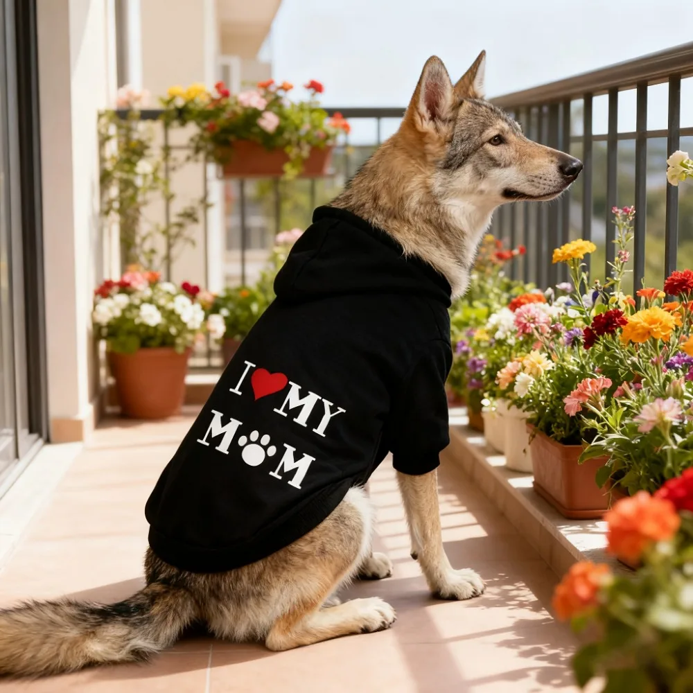 패셔너블한 애완동물용 고품질 후드 스웨트셔츠 |   소형, 중형 및 대형 고양이와 개에게 적합한 부드러운 사계절 착용 따뜻한 의류