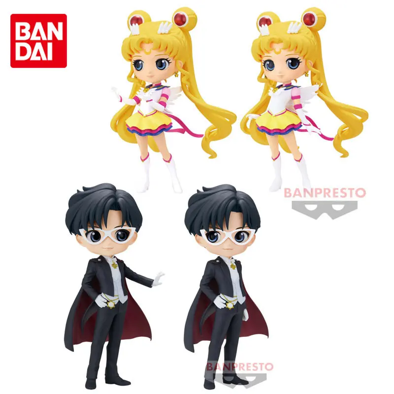 

Bandai Original BANPRESTO Cosmos Q Posket ETERNAL SAILOR MOON TUXEDO MASK Kawaii Cute Anime Action Figures Dolls Toys for Kids