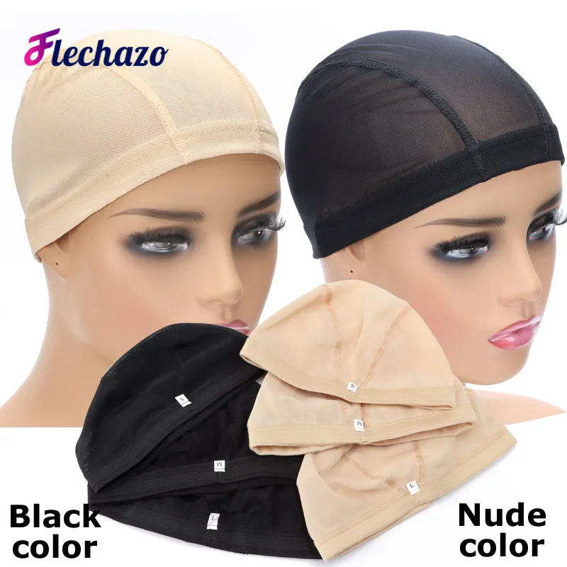 Mesh Dome Cap for Wig Making 1-5Pcs Stretchable Dome Mesh Wig Caps for Maker Small to Large Heads