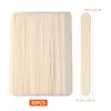 50pcs Waxing Hair Removal Wooden Sticks Wax Hair Removal Applicator Sticks Wax Spatula Tongue Depressor Spatula Sticks 15x1.8cm 2