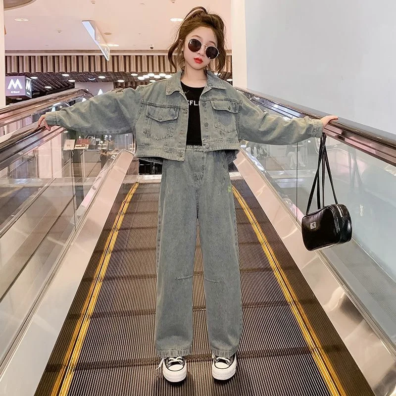 

2 шт./комплект, Детские хлопковые джинсы и штаны