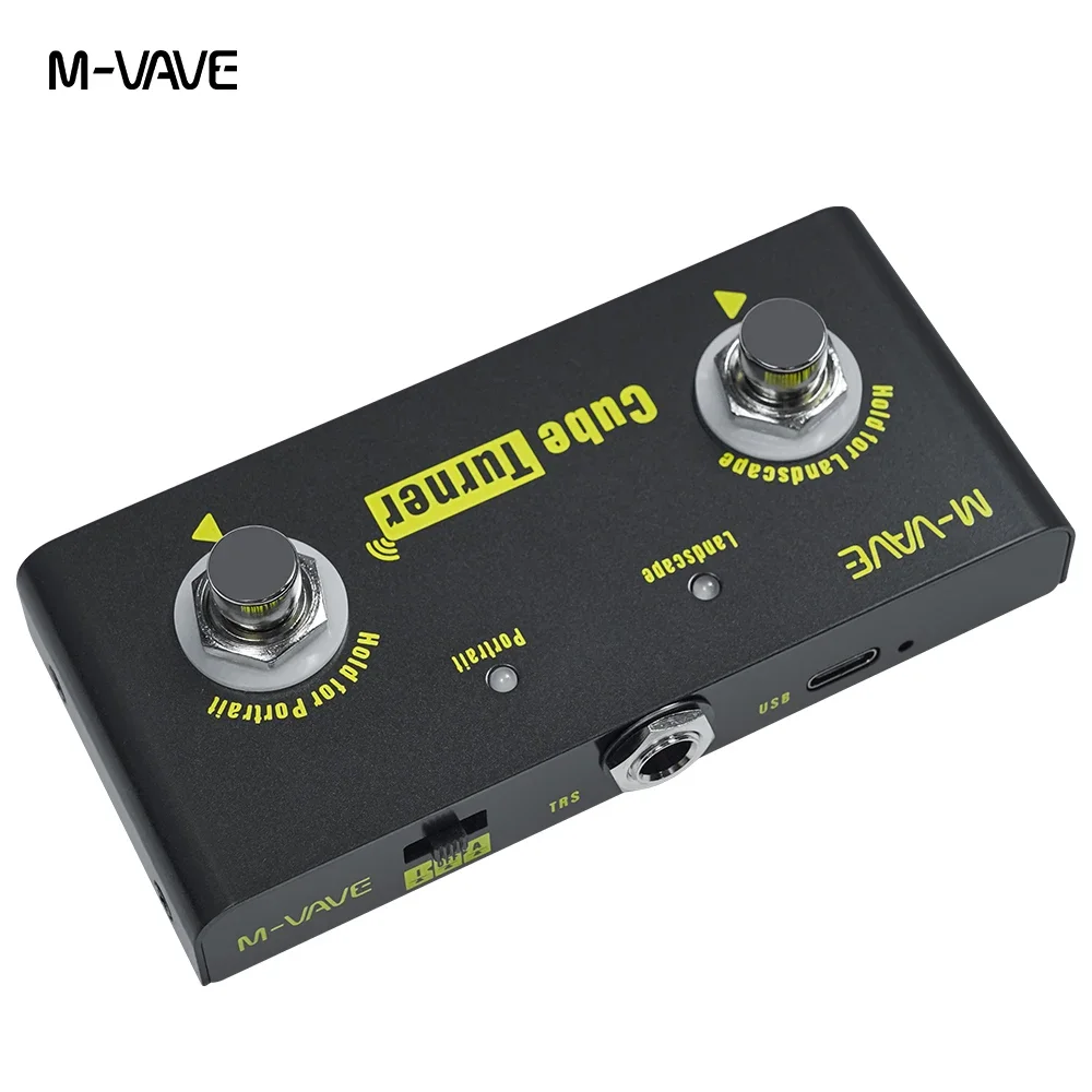 Guitar Pedal M-VAVE Cube Turner Wireless Page Turner Rechargeable Music Sheet Supports Looper Connection Compatible Parts guitar picks,electric guitar pedal,wireless earphone receiver,bluetooth page turner pedal